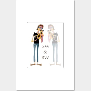 SW & BW Digital Posters and Art